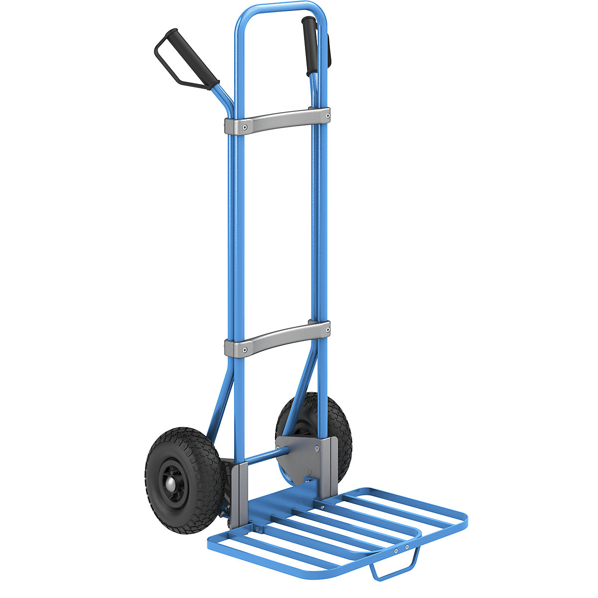 Carrello per sacchi, blu - eurokraft pro