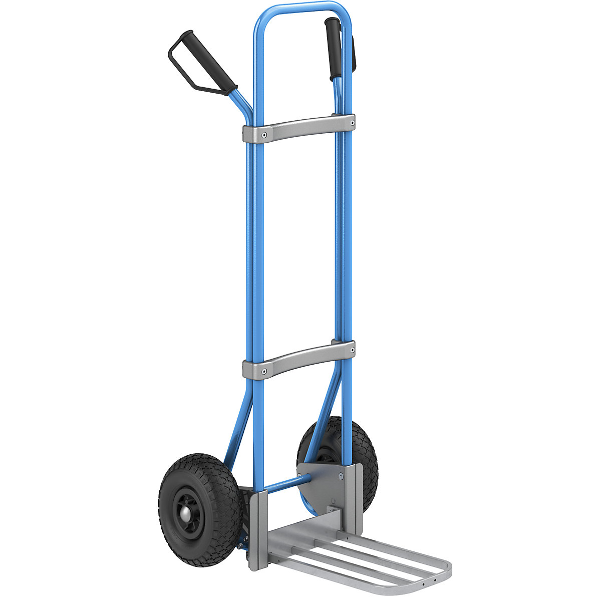 Carrello per sacchi, blu - eurokraft pro