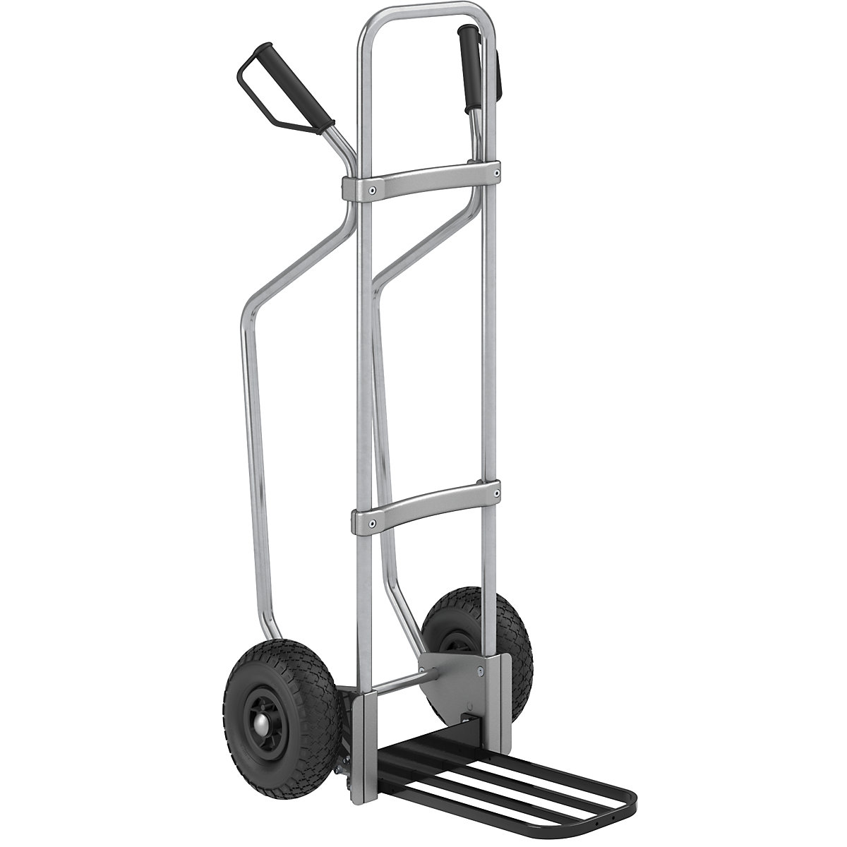 Carrello per sacchi con pattini, zincato - eurokraft pro