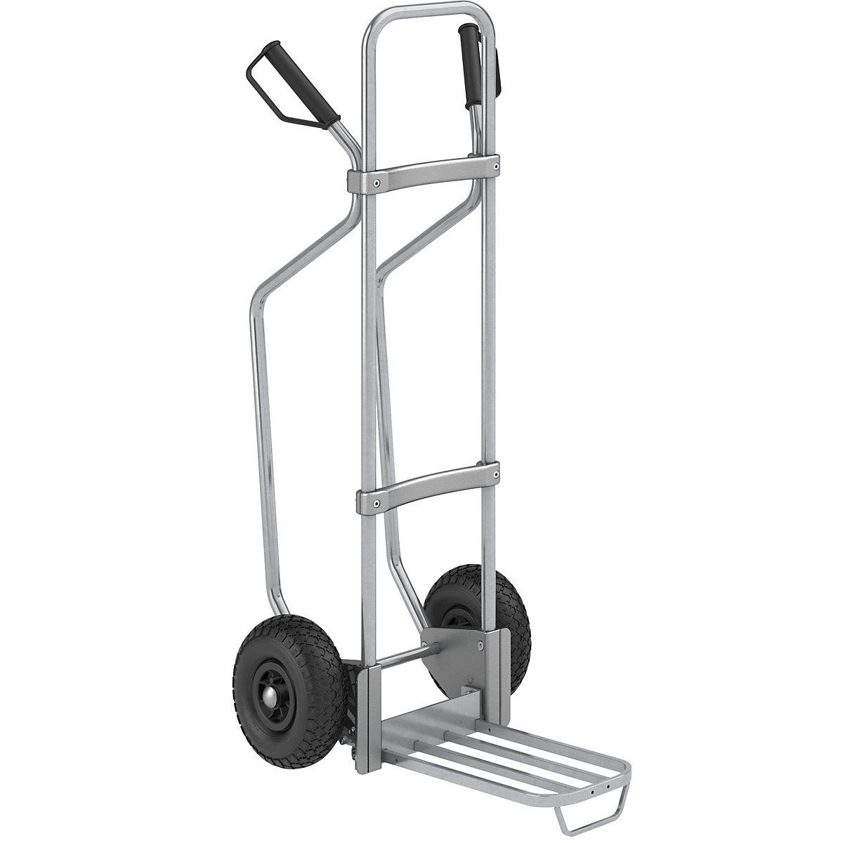 Carrello per sacchi con pattini, zincato - eurokraft pro