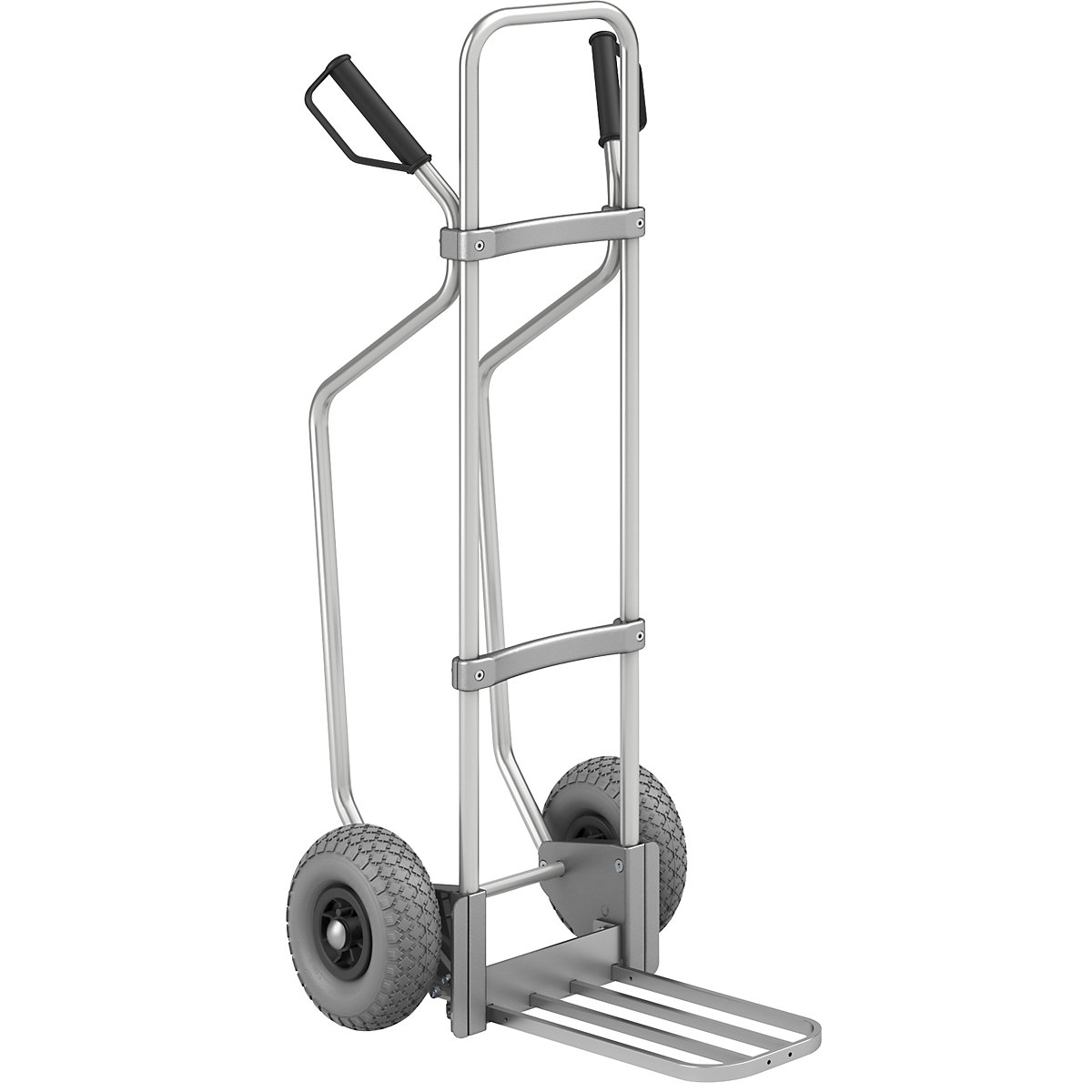 Carrello per sacchi in alluminio con pattini - eurokraft pro