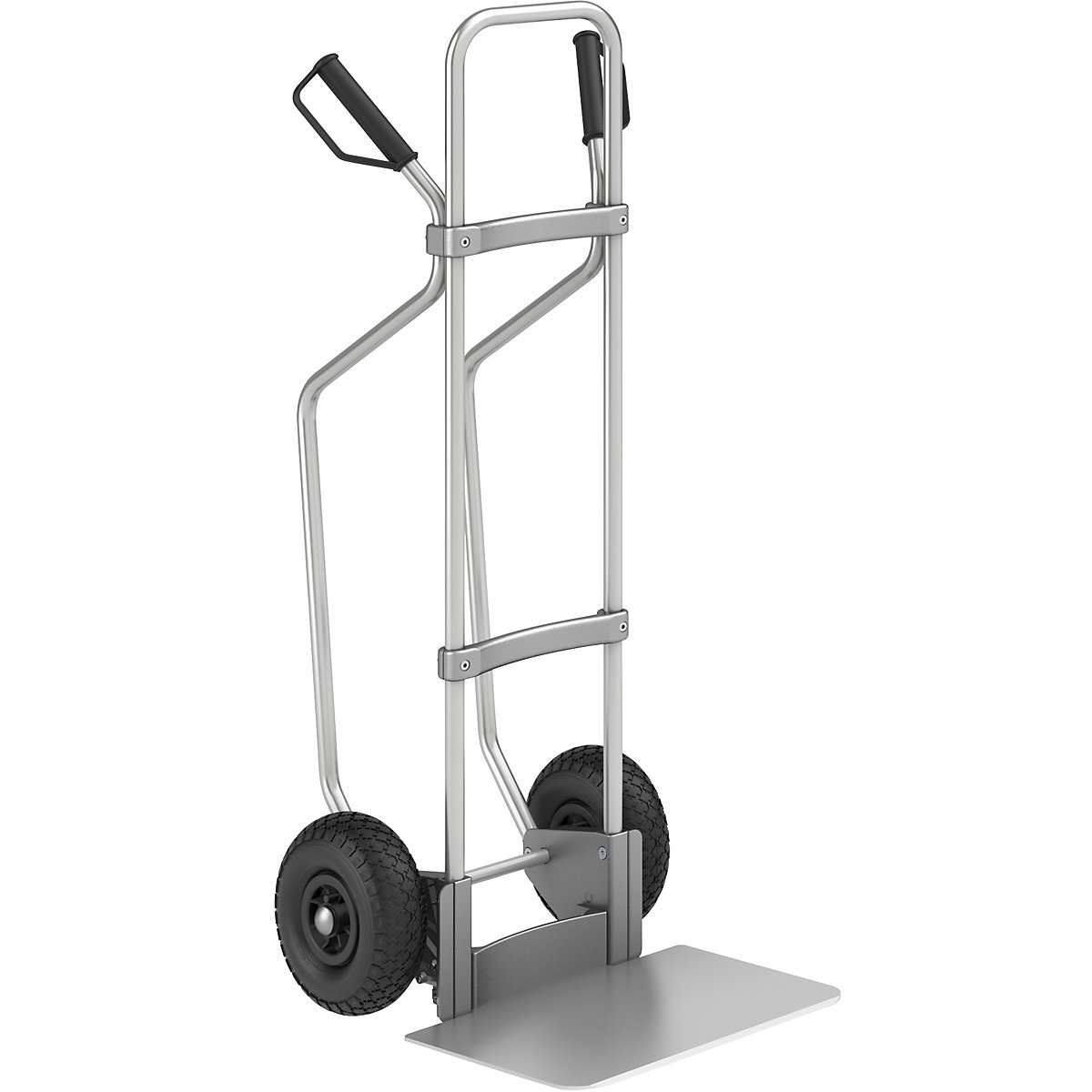 Carrello per sacchi in alluminio con pattini - eurokraft pro