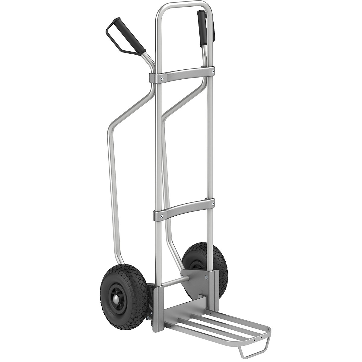 Carrello per sacchi in alluminio con pattini - eurokraft pro
