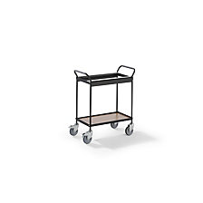 4 rotelle pivottanti, 2 con fermo doppio, Ø ruote 100 mm