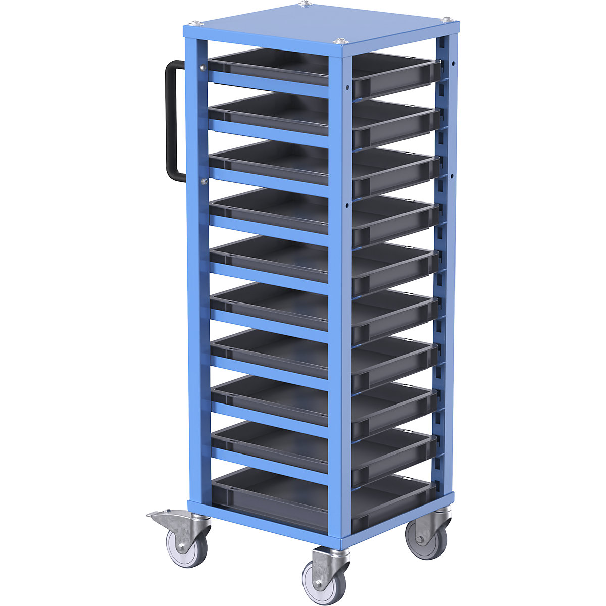 Carrello per contenitori Euro CustomLine – eurokraft pro (Foto prodotto 2)-1