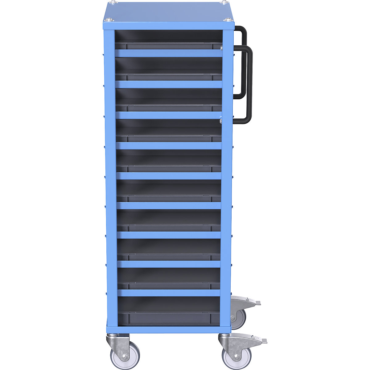 Carrello per contenitori Euro CustomLine – eurokraft pro (Foto prodotto 5)-4