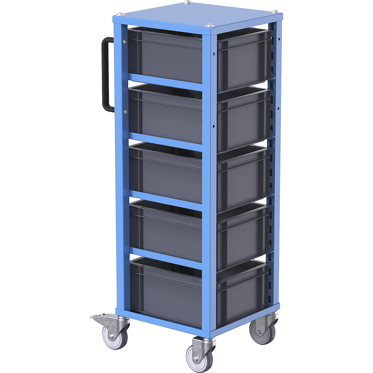 Carrello per contenitori Euro CustomLine – eurokraft pro (Foto prodotto 2)-1
