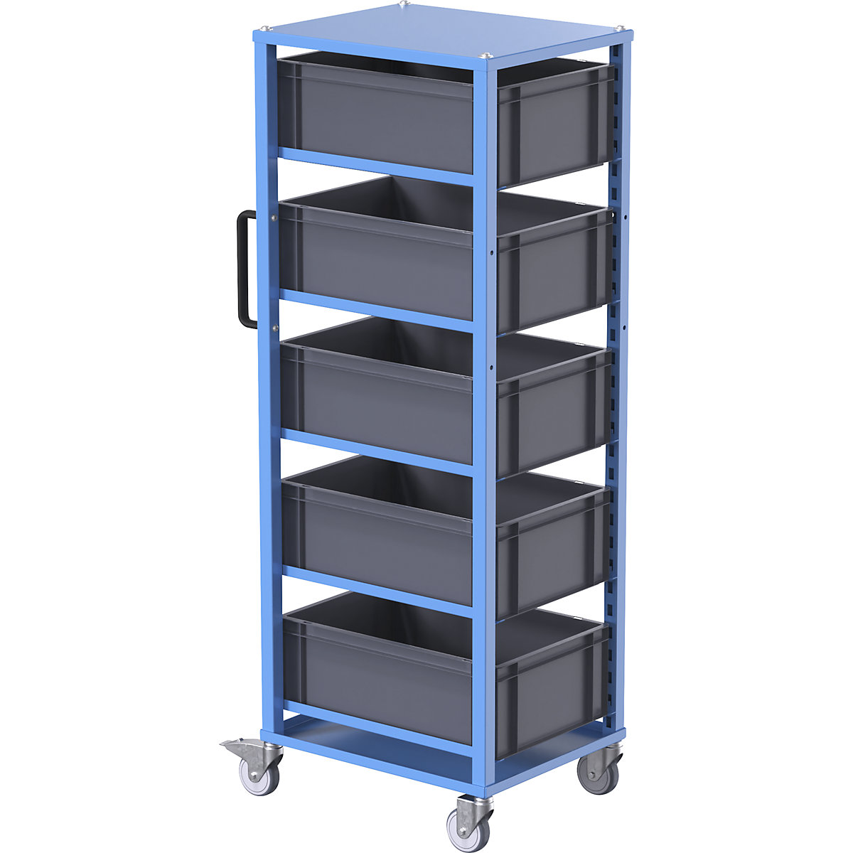 Carrello per contenitori Euro CustomLine – eurokraft pro (Foto prodotto 7)-6
