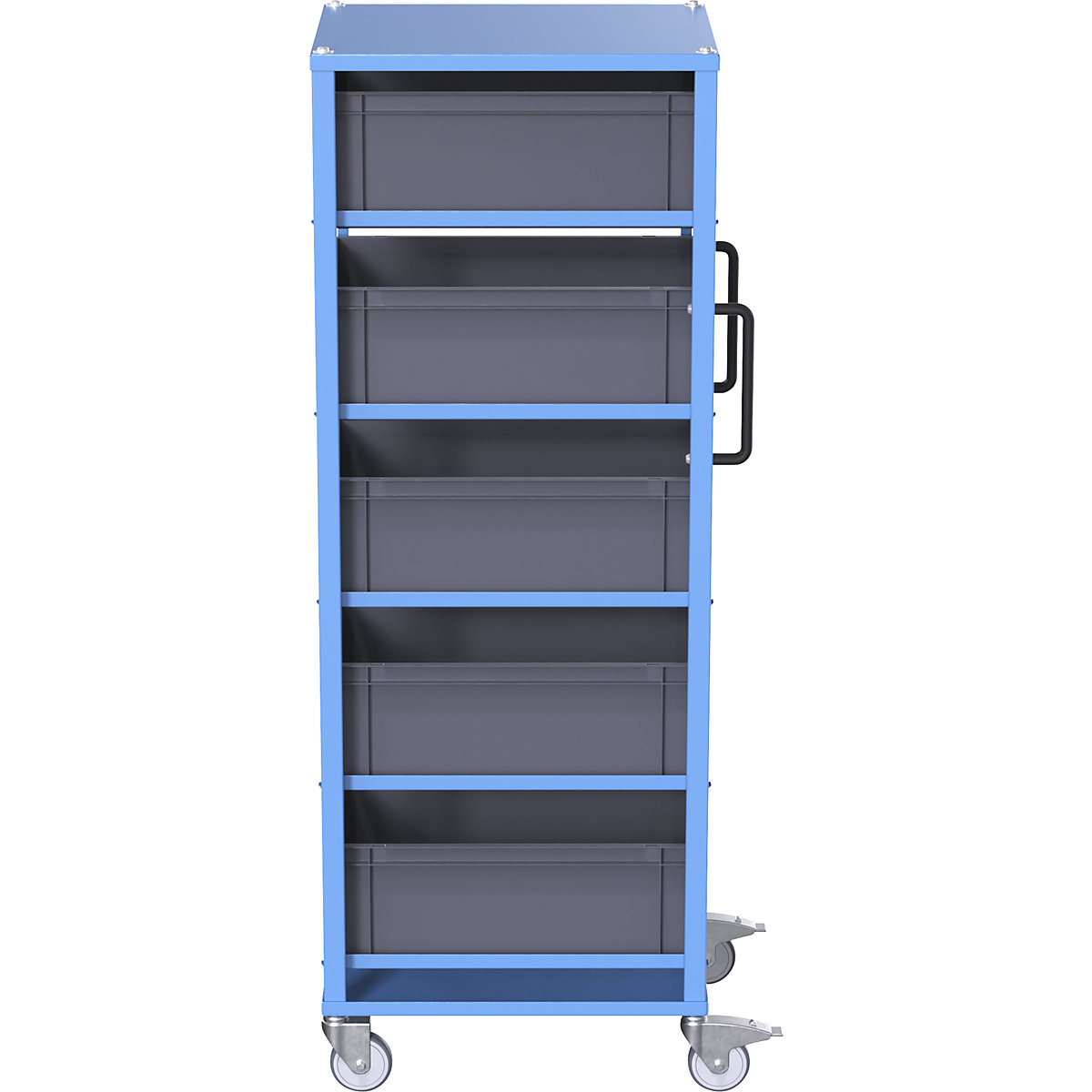 Carrello per contenitori Euro CustomLine – eurokraft pro (Foto prodotto 4)-3