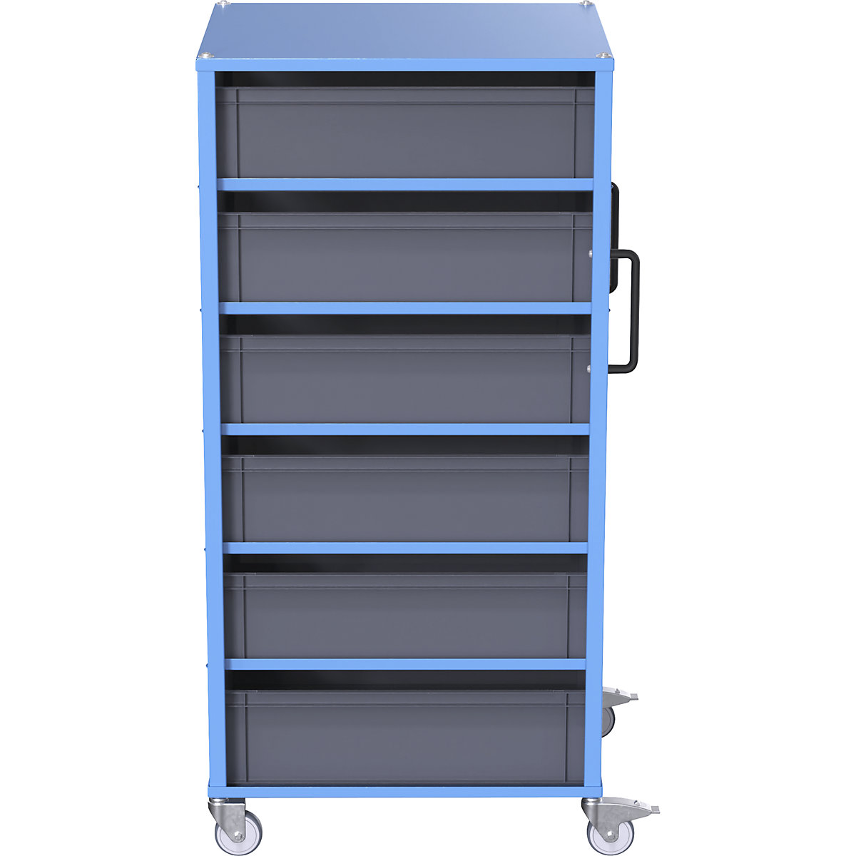 Carrello per contenitori Euro CustomLine – eurokraft pro (Foto prodotto 7)-6