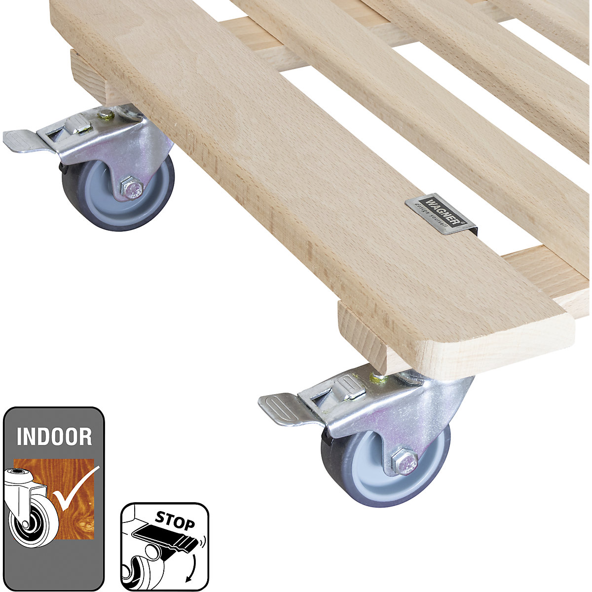 Carrello portavasi in legno PIANO – Wagner (Foto prodotto 2)-1