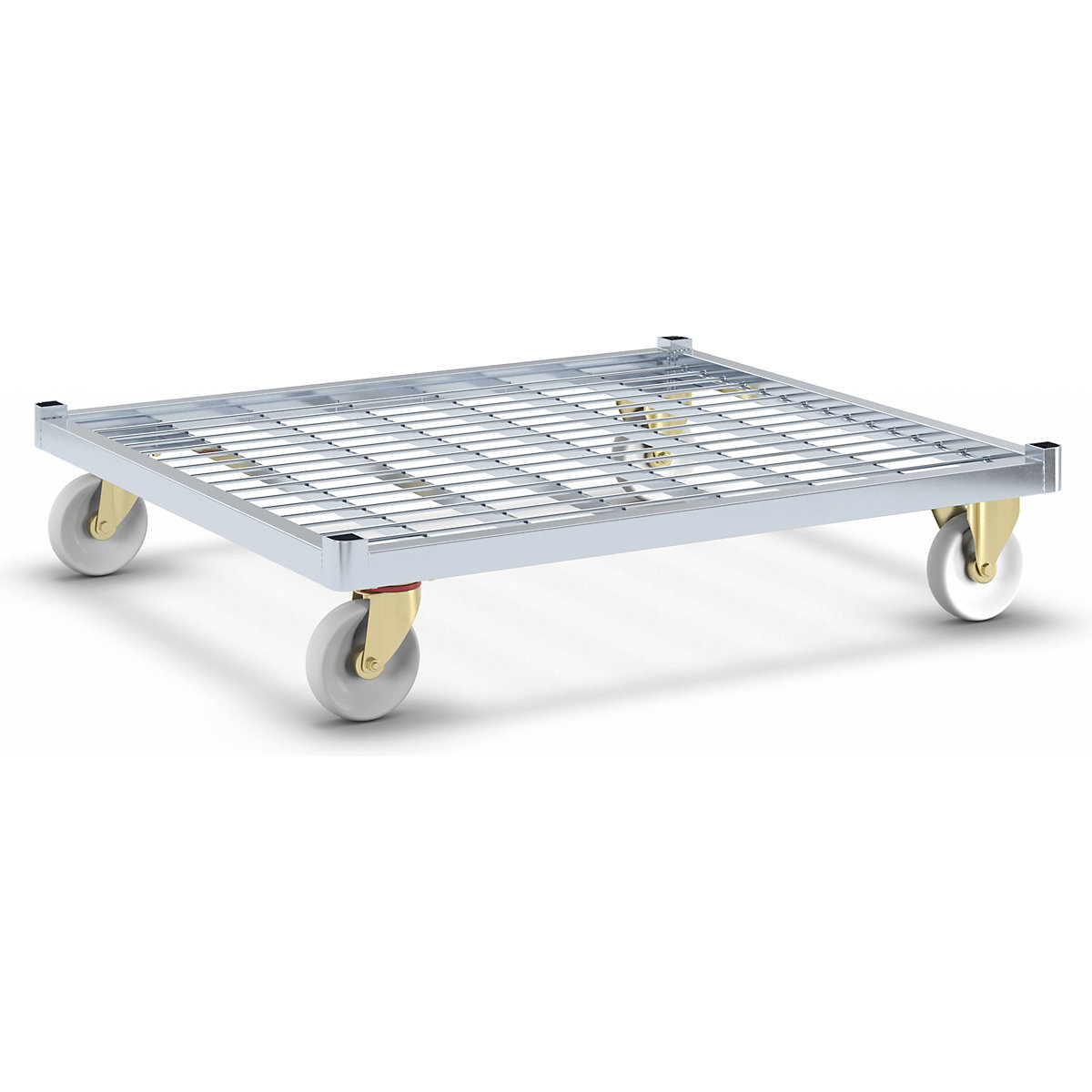 Pianale in acciaio con ruote