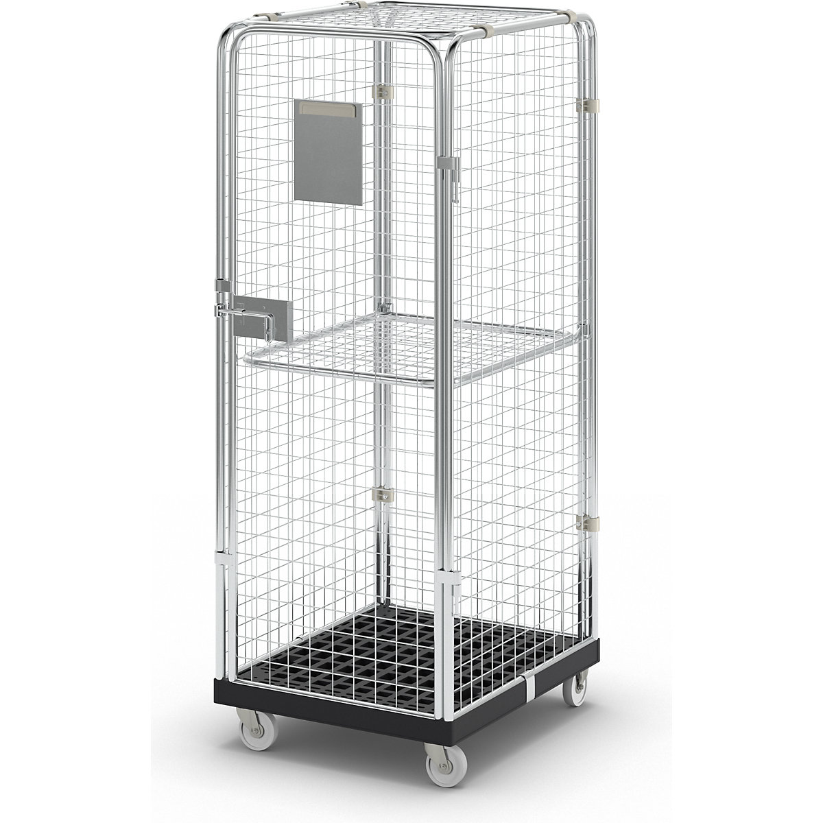Rollcontainer con pareti in griglia – eurokraft basic