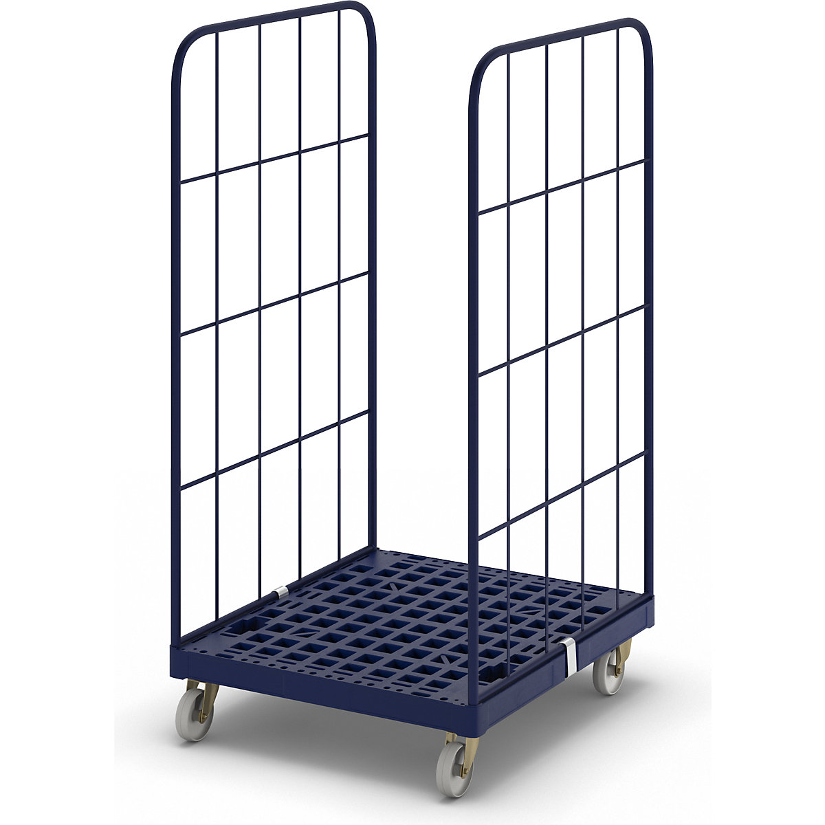 Rollcontainer con pianale in plastica con ruote