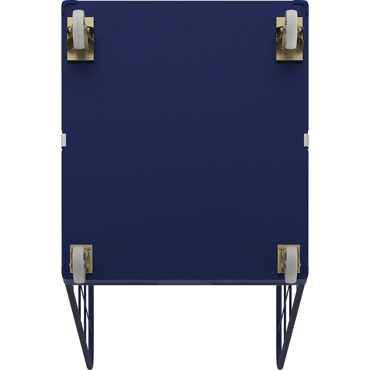 Rollcontainer con pianale in plastica con ruote (Foto prodotto 2)-1