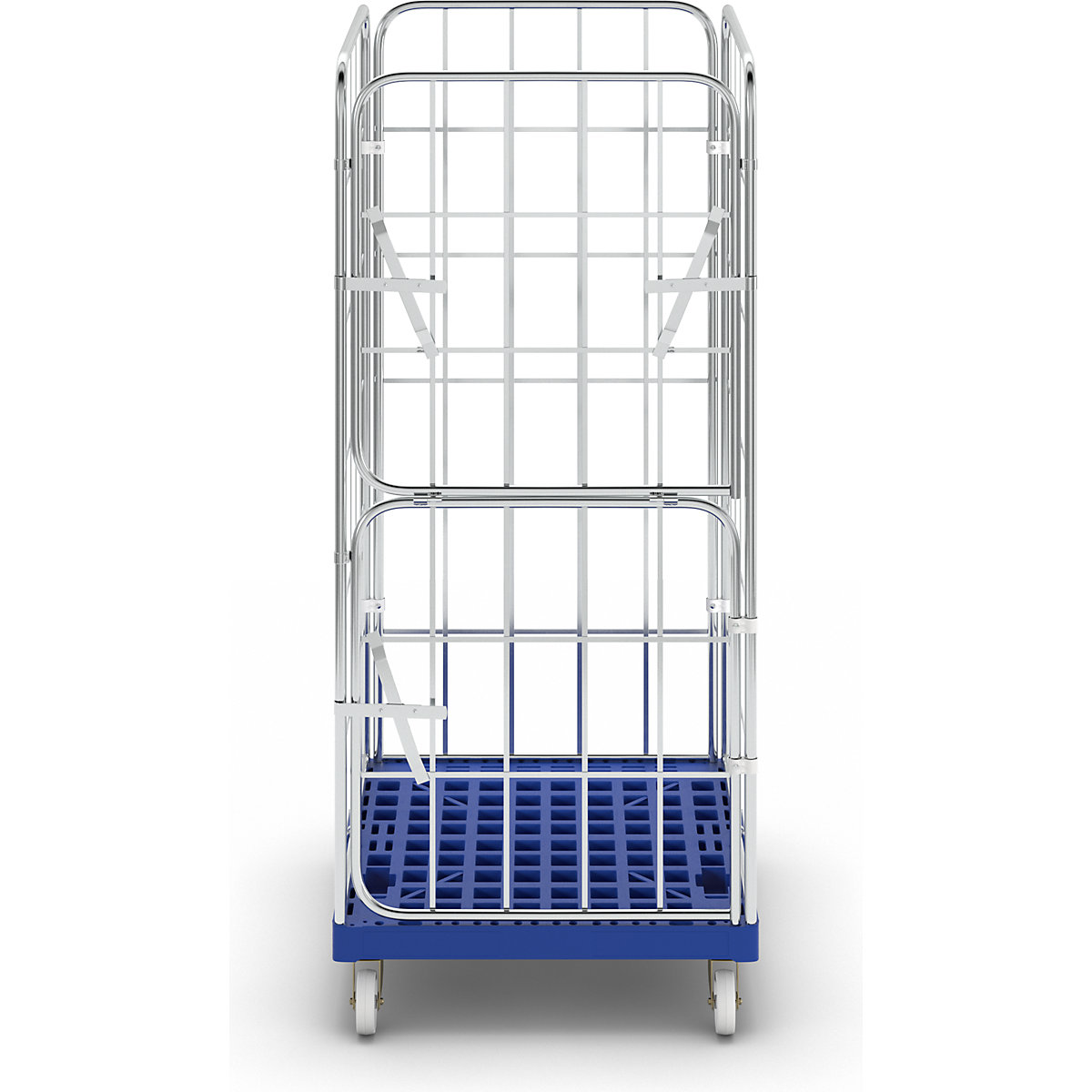Rollcontainer con pianale in plastica con ruote (Foto prodotto 2)-1