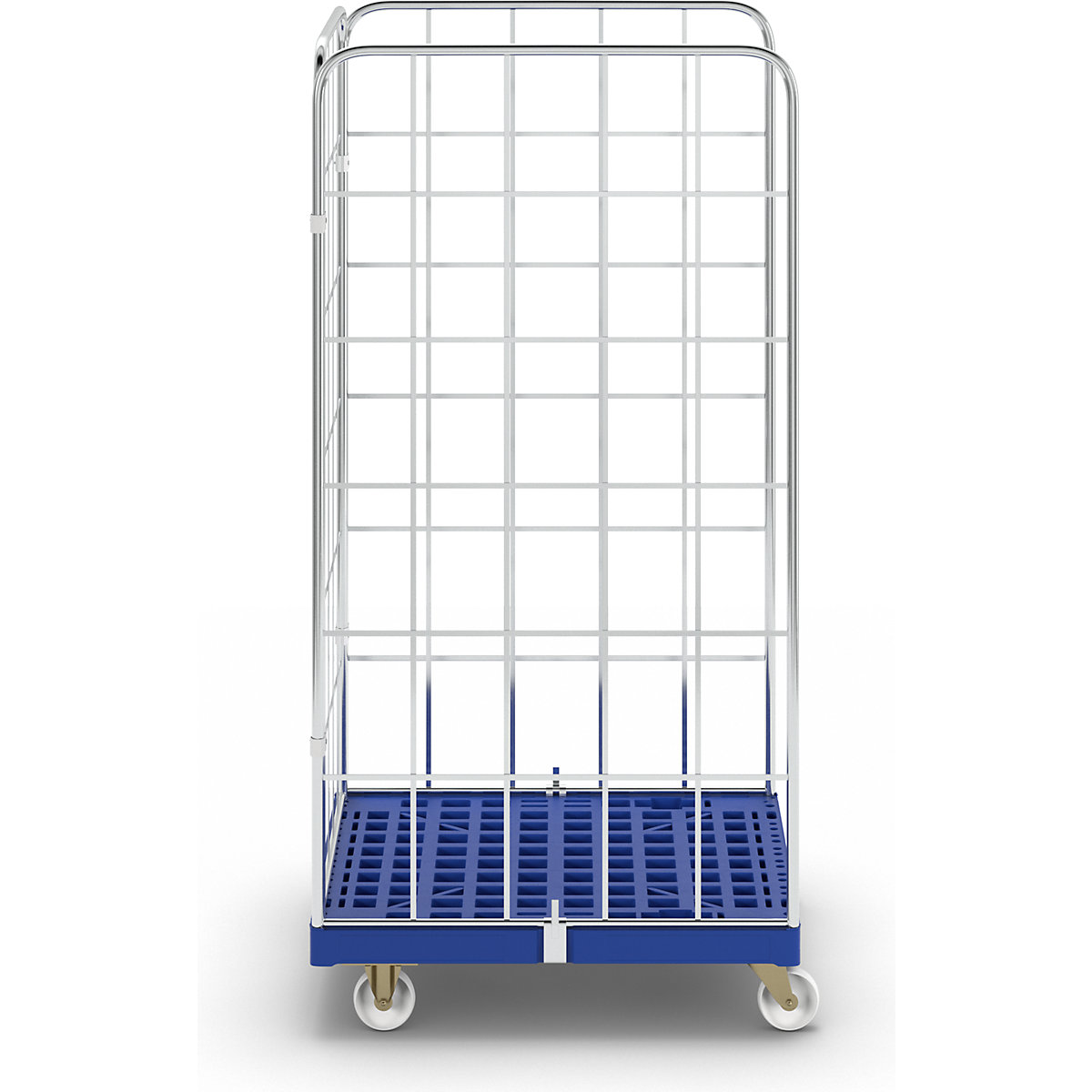 Rollcontainer con pianale in plastica con ruote (Foto prodotto 2)-1