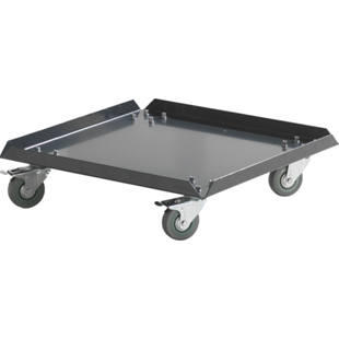 Base con rotelle in lamiera d'acciaio