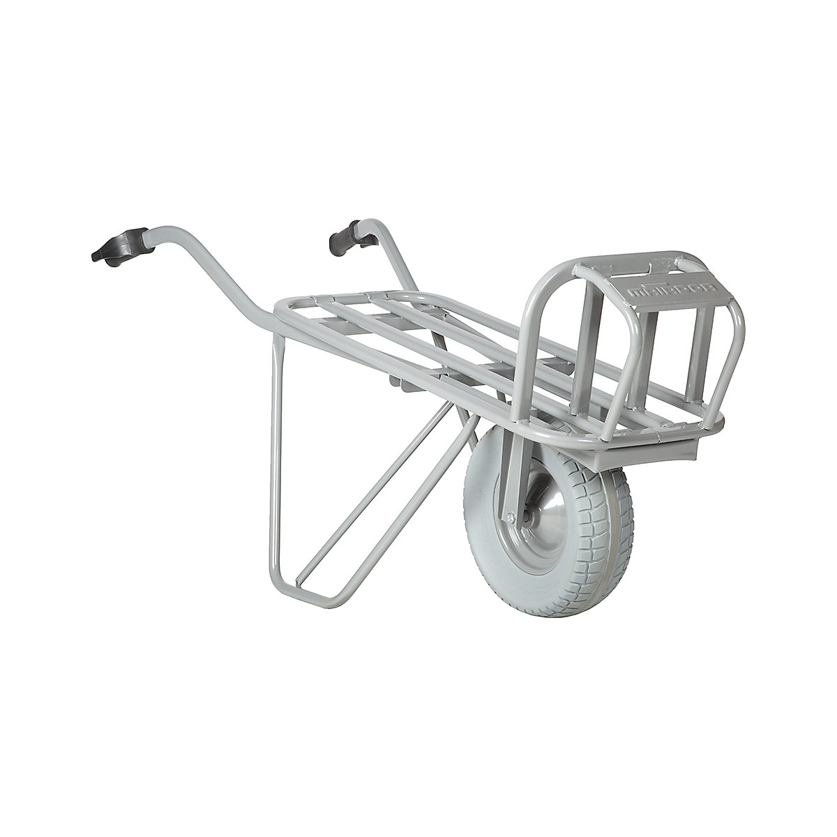 Carretilla para piedra y ladrillos – MATADOR, 1 rueda, cubierta extra ancha a prueba de pinchazos, a partir de 6 unid.-1
