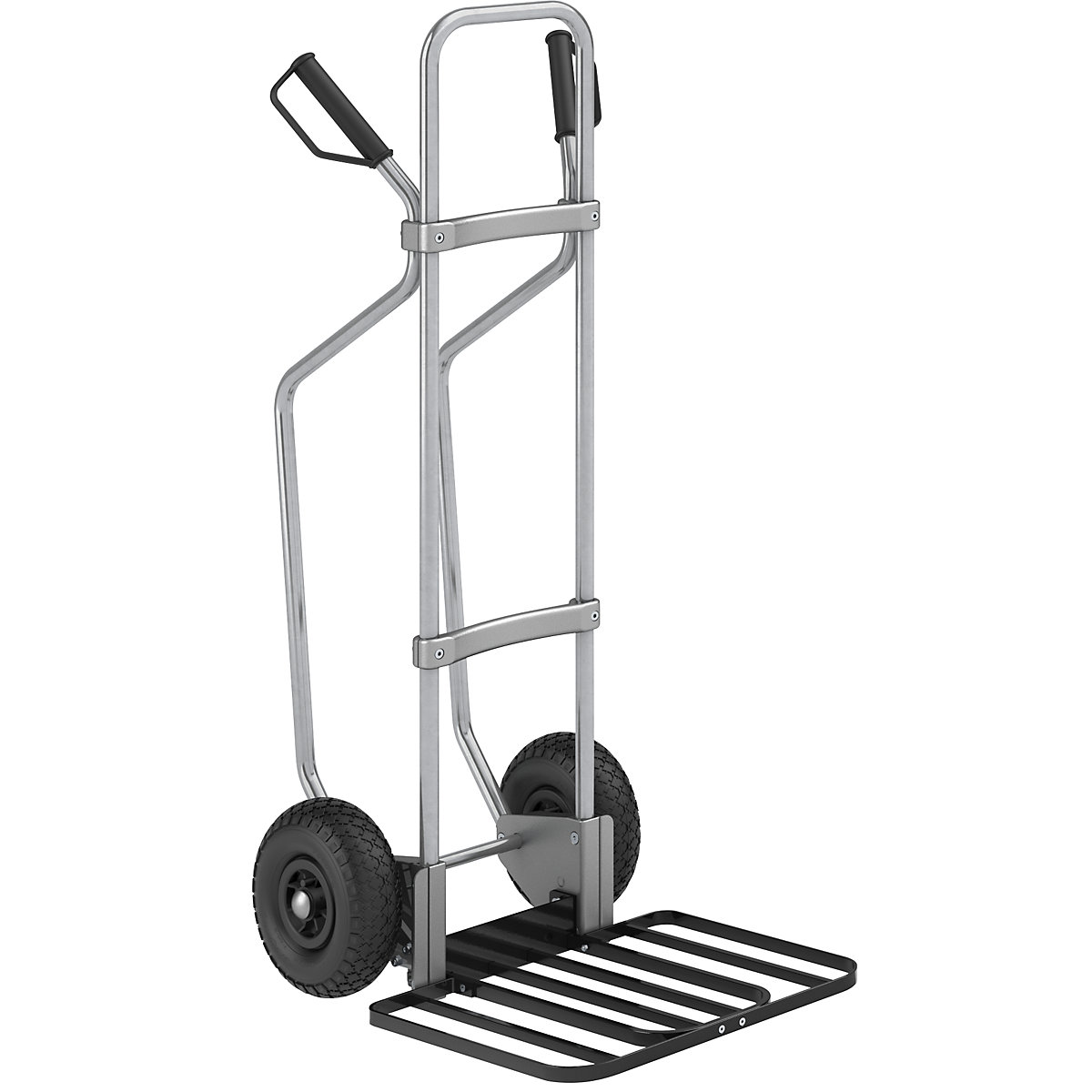 Carretilla para sacos con listones de deslizamiento, galvanizada &ndash; eurokraft pro