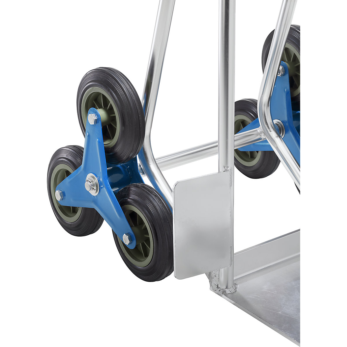 Carretilla de aluminio para transporte de sacos por escaleras – eurokraft basic (Imagen del producto 9)-8