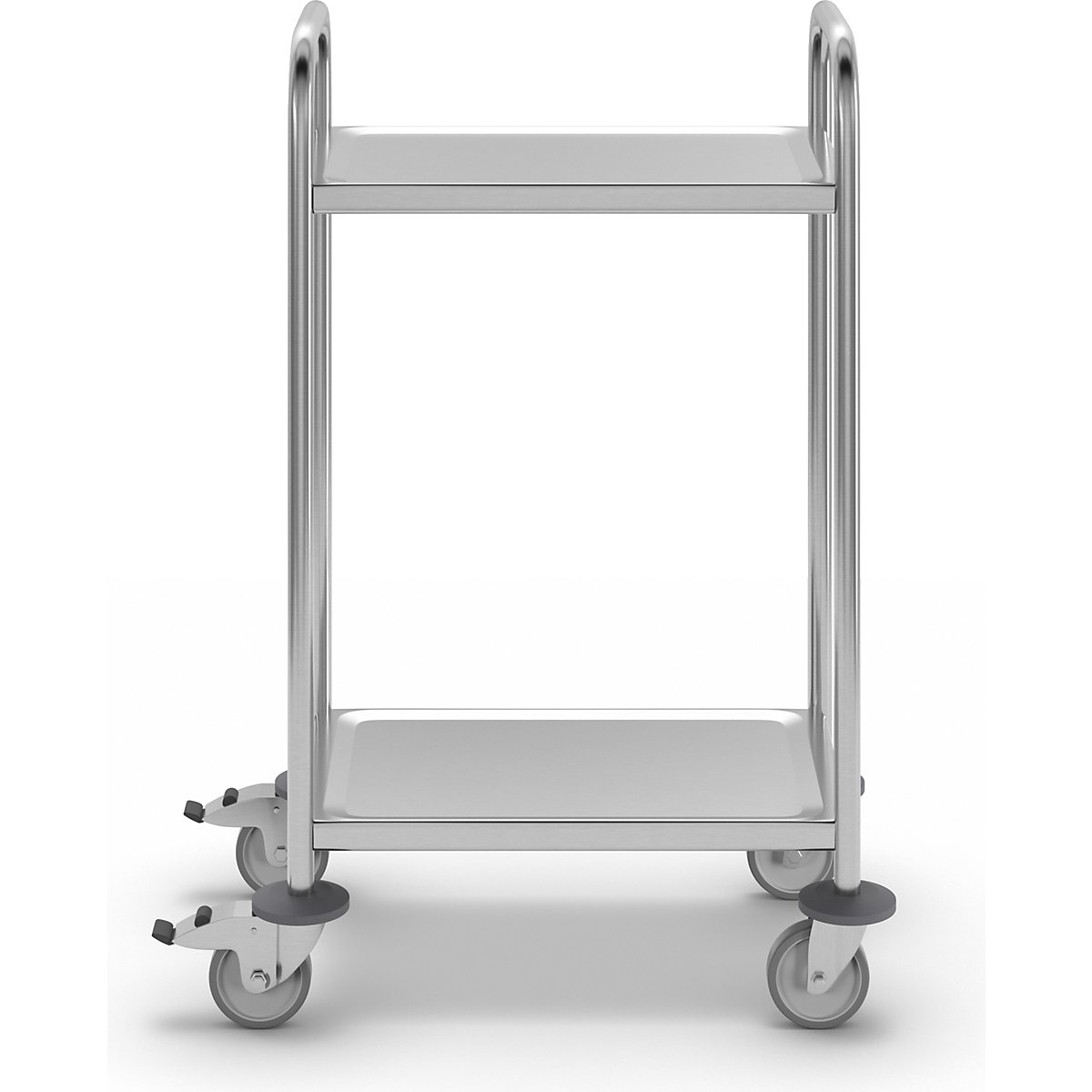 Carrito de servicio de acero inoxidable – eurokraft basic (Imagen del producto 3)-2