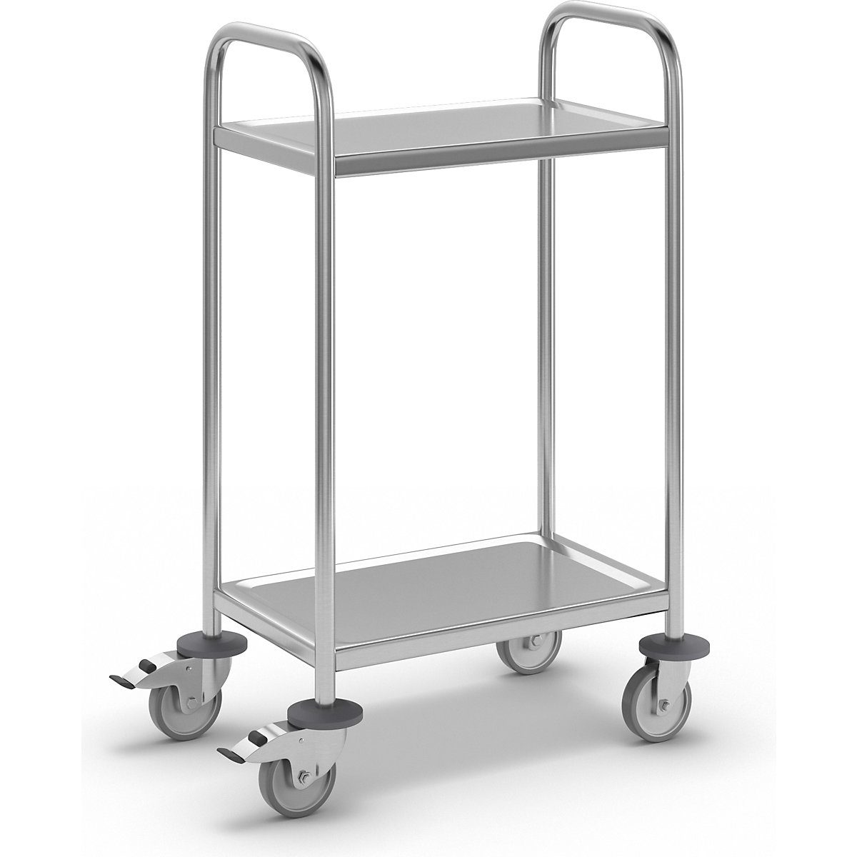 Carrito de servicio de acero inoxidable – eurokraft basic