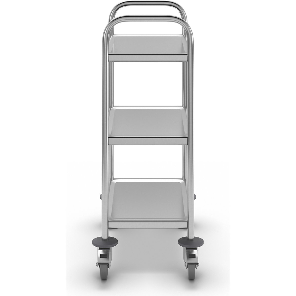Carrito de servicio de acero inoxidable – eurokraft basic (Imagen del producto 3)-2