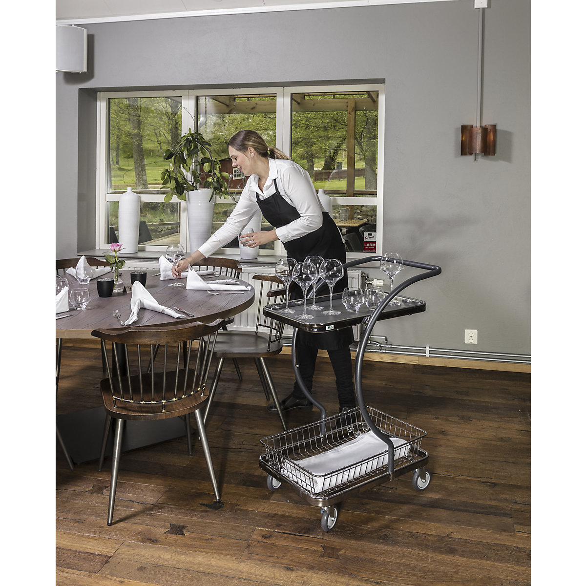 Carrito de supermercado y mesa rodante C-LINE – Kongamek (Imagen del producto 8)-7