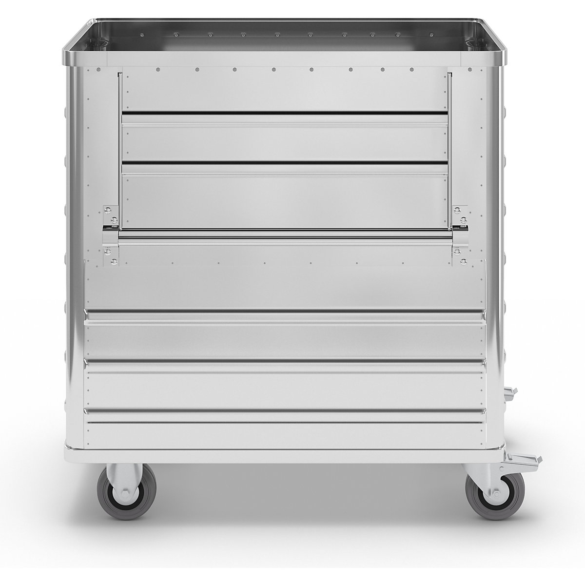 Carro-caja de aluminio, pared lateral abatible – Gmöhling (Imagen del producto 10)-9