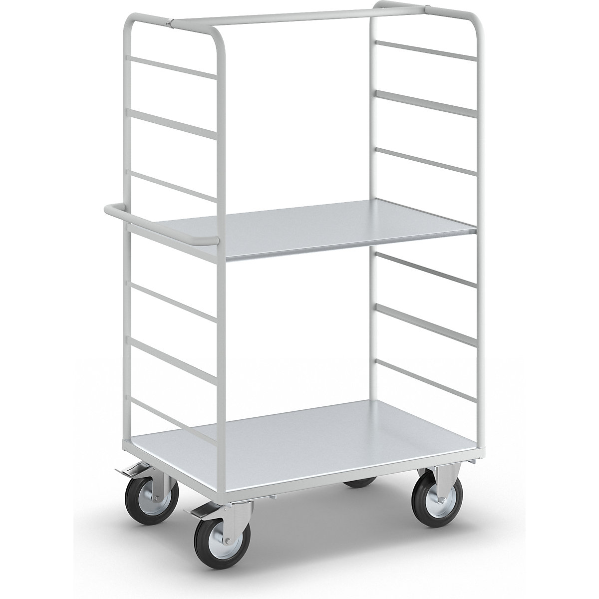 Carro con pisos ESD – eurokraft pro, con 2 paredes laterales, L x A de las camas 975 x 620 mm, 2 pisos-3