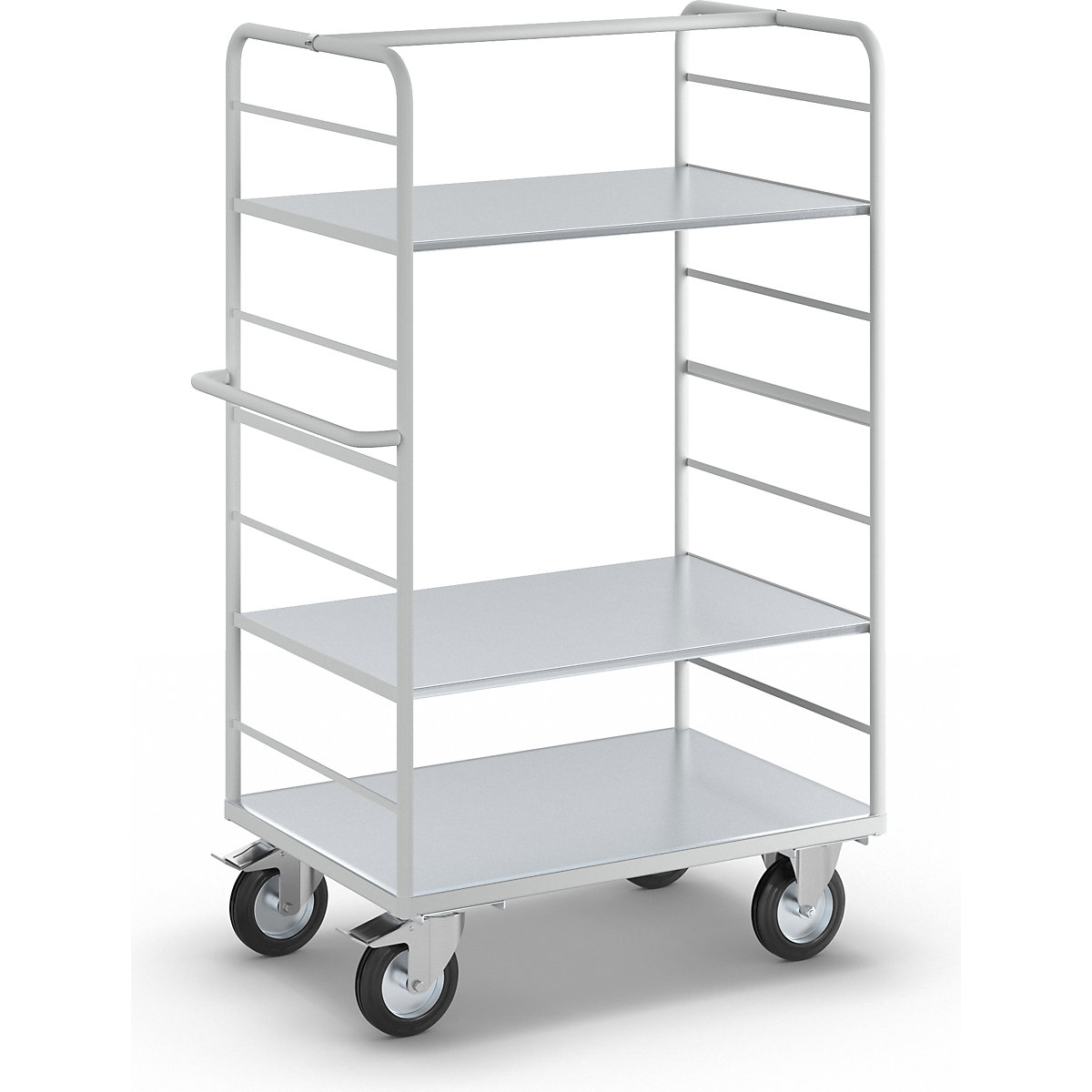 Carro con pisos ESD – eurokraft pro, con 2 paredes laterales, L x A de las camas 975 x 620 mm, 3 pisos-7