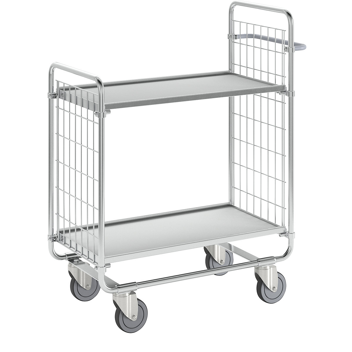 Carro con pisos SERIE 100 – HelgeNyberg, 2 pisos, L x A x H 930 x 460 x 1120 mm-4