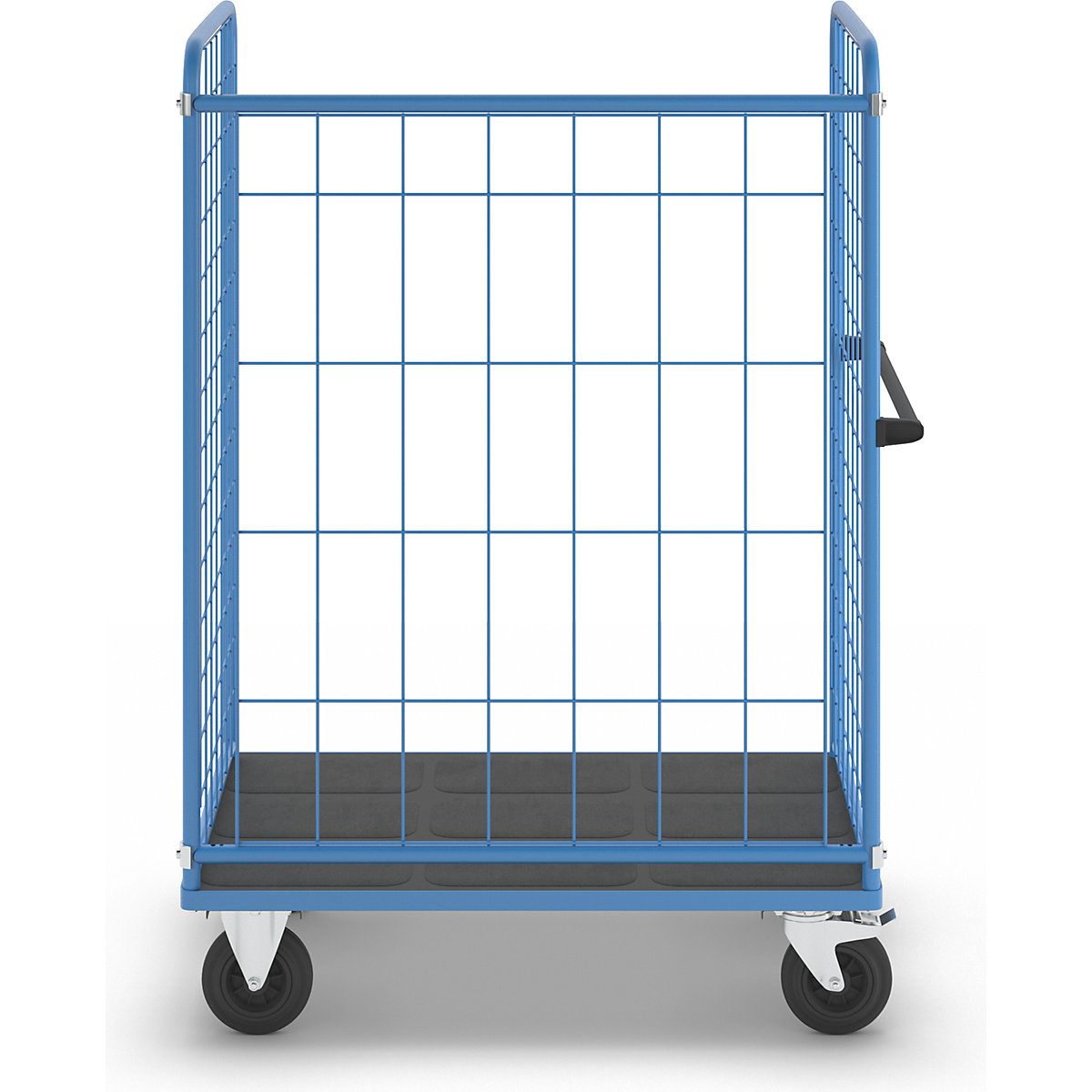 Carro con pisos, rejilla de alambre por tres lados – eurokraft pro (Imagen del producto 8)-7