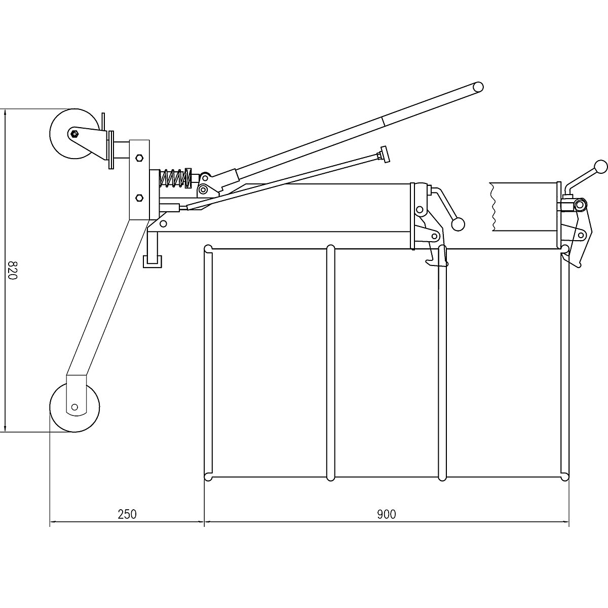 Elevador de bidones – eurokraft basic (Imagen del producto 12)-11