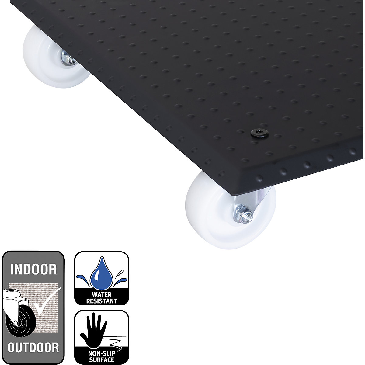 Soporte de aluminio con ruedas para macetas ALASKA – Wagner (Imagen del producto 2)-1