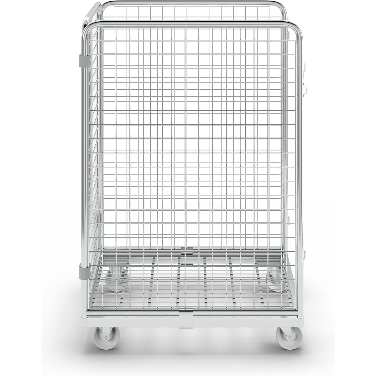 Contenedor de rejilla de alambre con tablero rodante de acero (Imagen del producto 6)-5