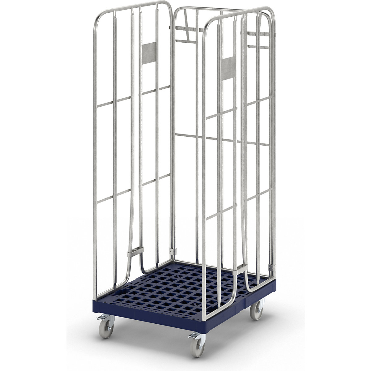 Contenedor rodante galvanizado al horno