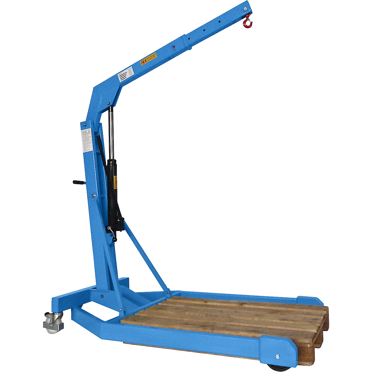 Grúa de taller BLUE: carga máx. 1500 kg, bastidor rodante paralelo
