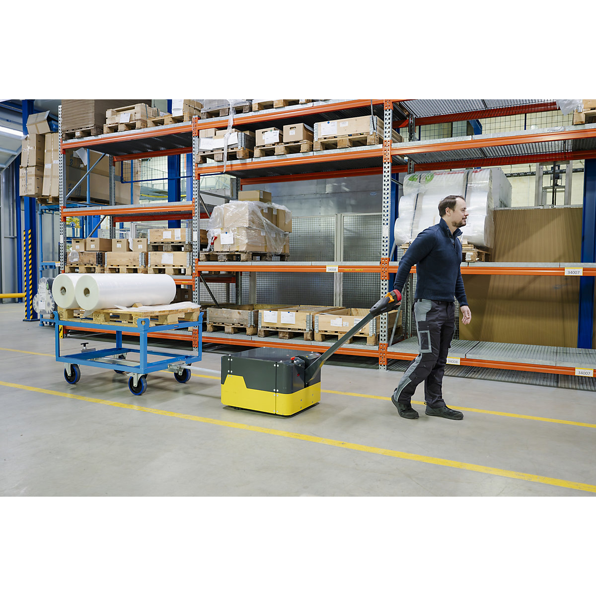 Șasiu pentru paleți cu ramă de stivuire – eurokraft pro (Imagine produs 9)-8