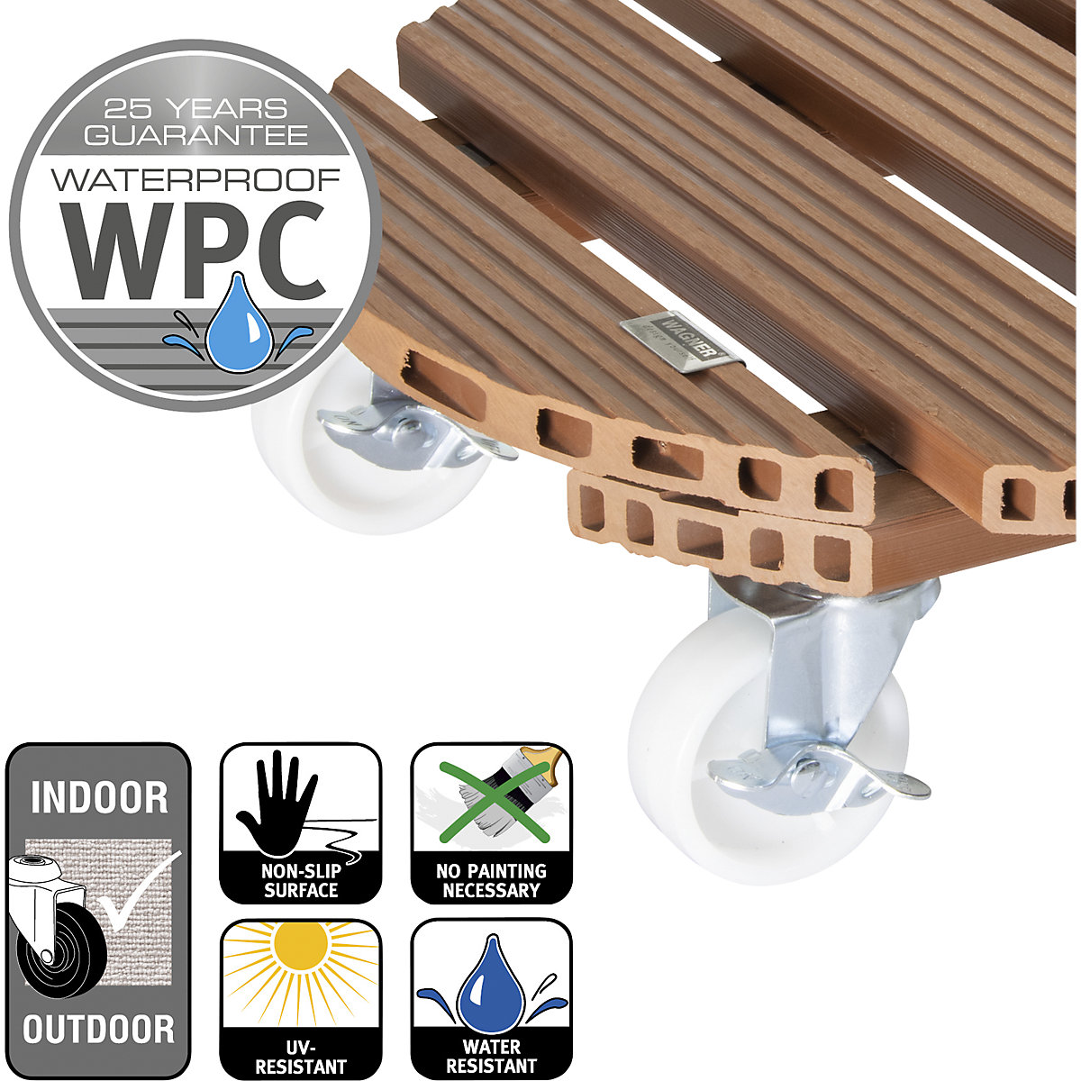 Suport pe roți, pentru plante WPC – Wagner (Imagine produs 6)-5