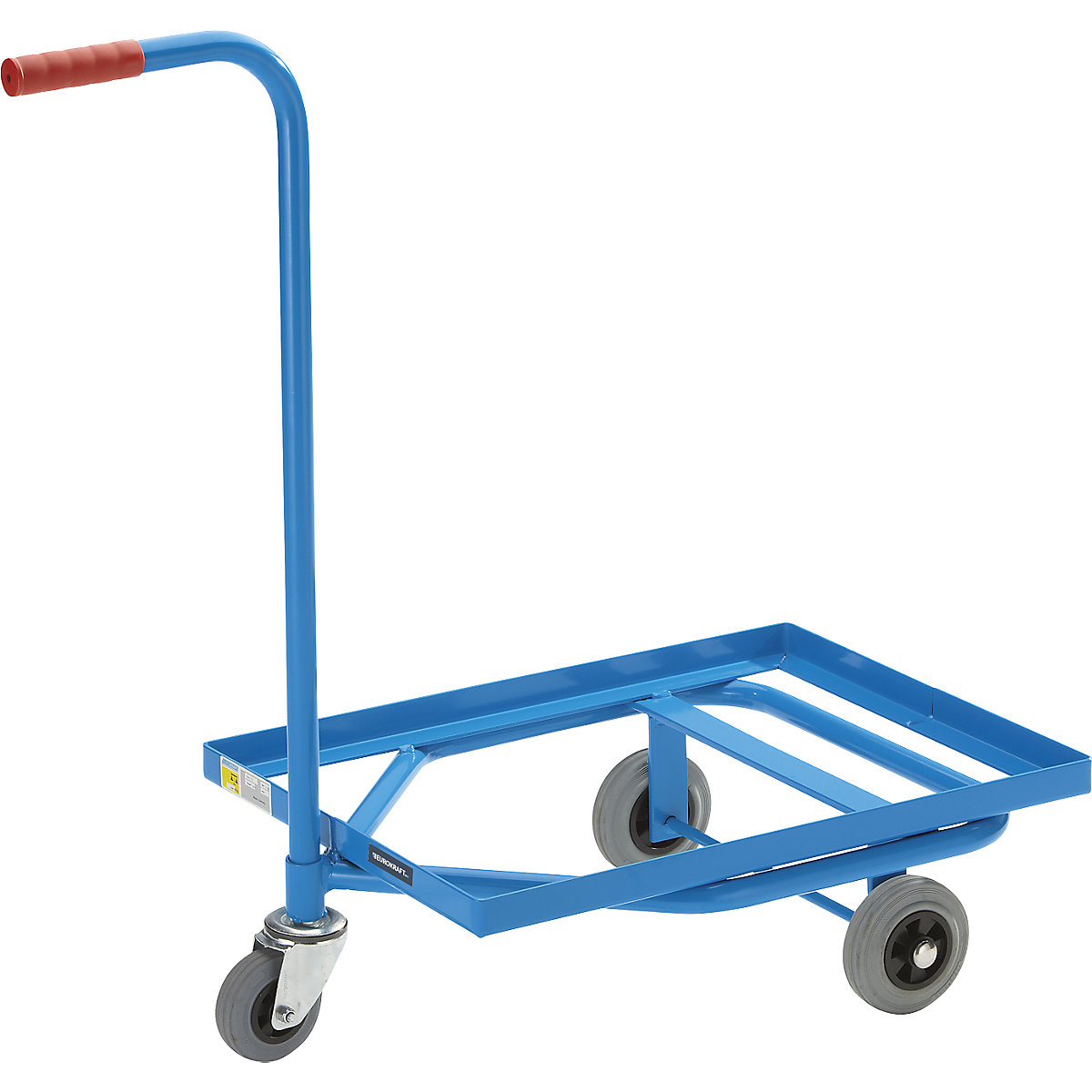 Cărucior cu mâner, capacitate portantă 100 kg – eurokraft pro (Imagine produs 2)-1