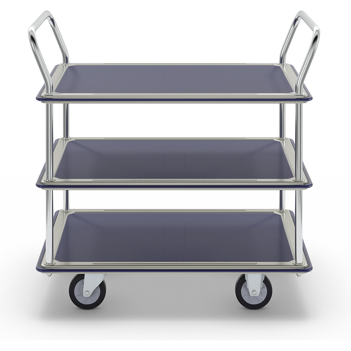 Cărucior cu banc de lucru cromat (Imagine produs 3)-2
