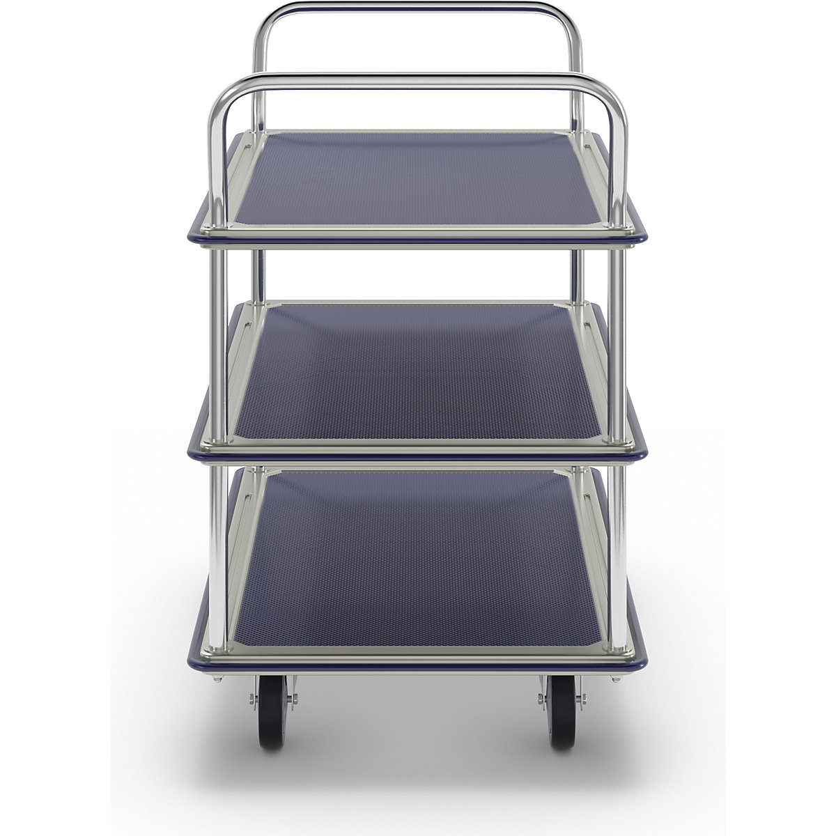 Cărucior cu banc de lucru cromat (Imagine produs 4)-3