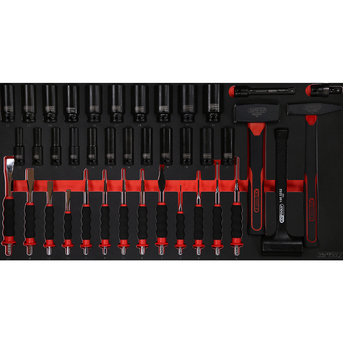 Cărucior de atelier PERFORMANCE PLUS cu unelte – KS Tools (Imagine produs 13)-12
