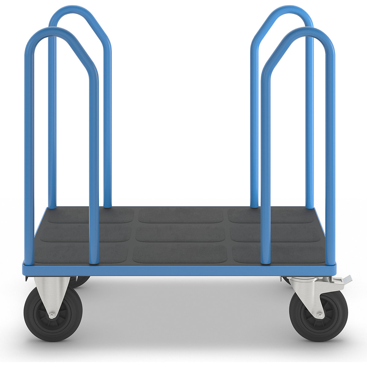 Cărucior cu console laterale, cu 4 console laterale – eurokraft pro (Imagine produs 2)-1