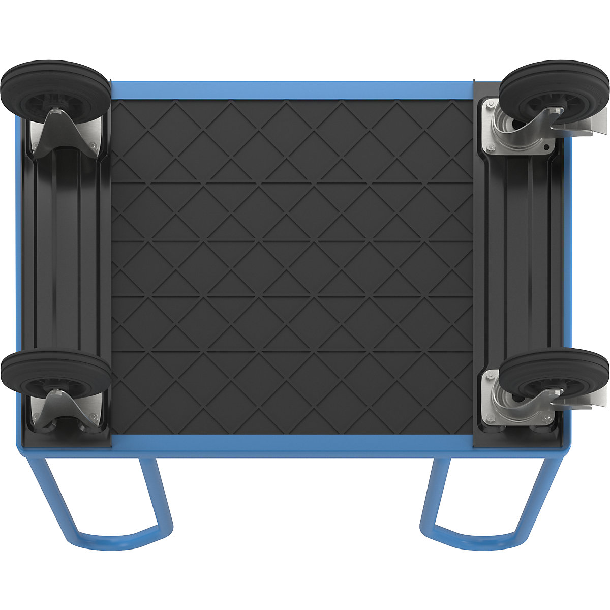 Cărucior cu console laterale, cu 4 console laterale – eurokraft pro (Imagine produs 3)-2
