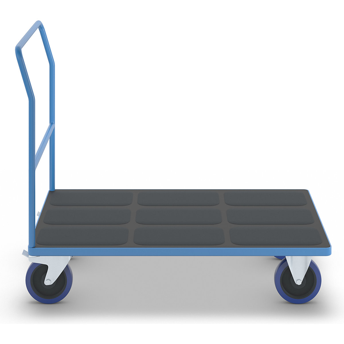 Cărucior cu platformă, cu mâner de acționare tubular – eurokraft pro (Imagine produs 7)-6