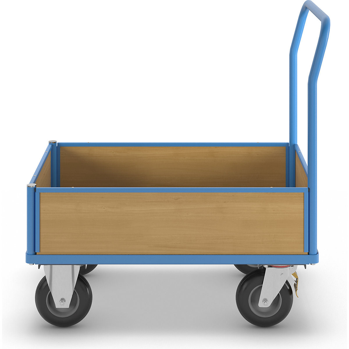 Cărucior cu platformă cu pereți din lemn – eurokraft pro (Imagine produs 4)-3