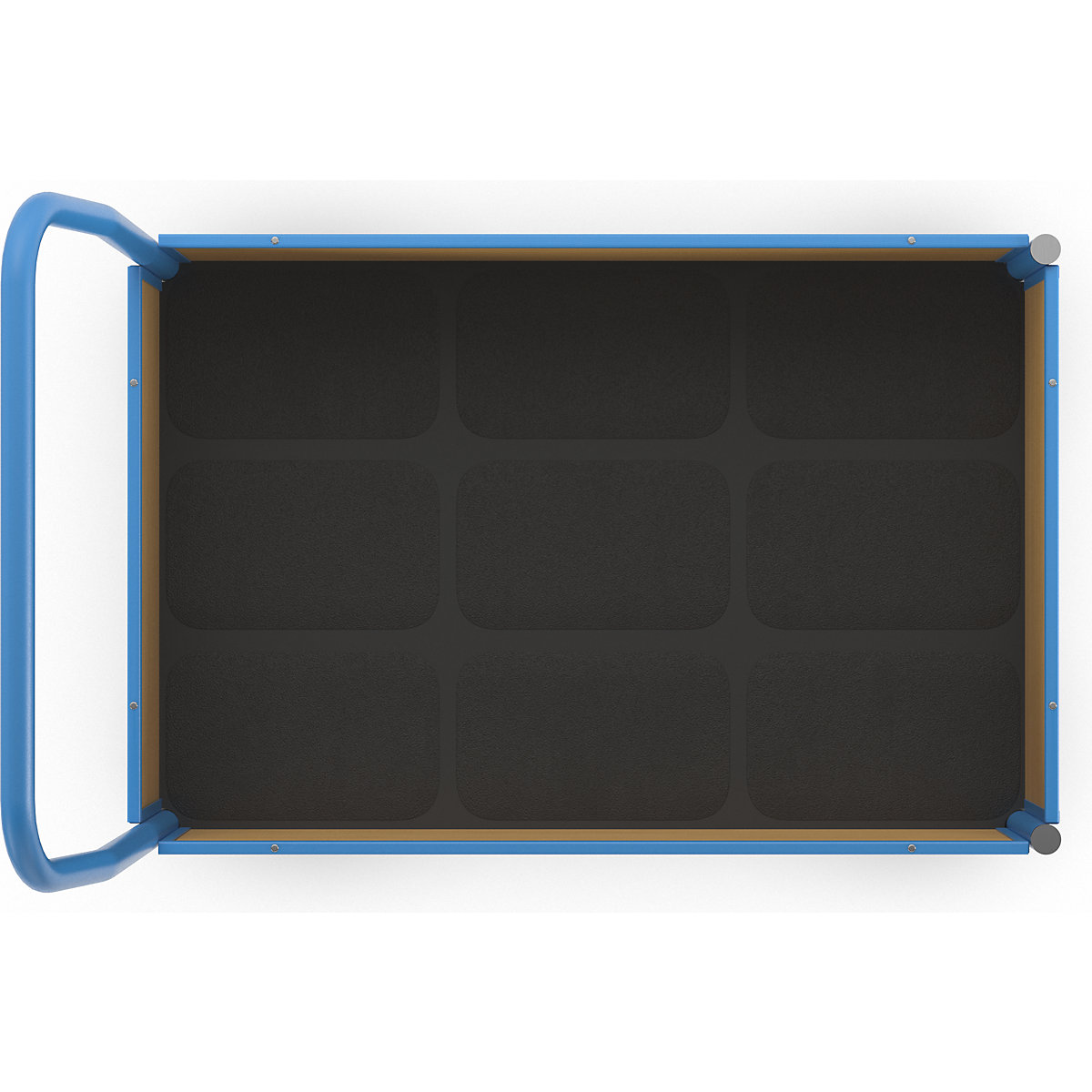 Cărucior cu platformă cu pereți din lemn – eurokraft pro (Imagine produs 7)-6
